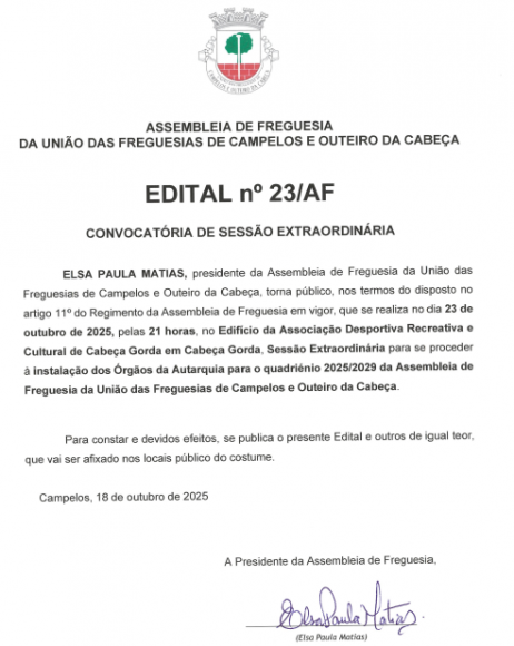 Edital n.º23/AF