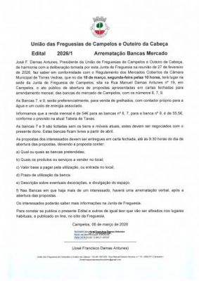 Edital n&ordm; 1 / 2026